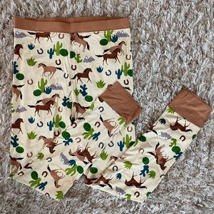 Little Sleepies Wild Horses kids pj bottom size 9/10. Bottom only. NWOT.